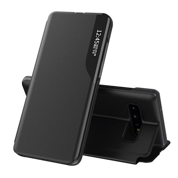 Samsung S9 Stilfuldt Smart View Case - Sort Black