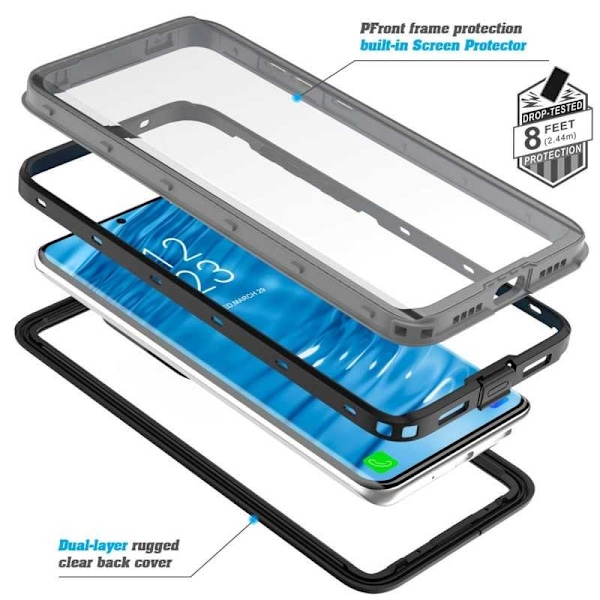 Samsung Galaxy S20 Ultra Heltäckande Vattentät Premium Skal - 2m Transparent