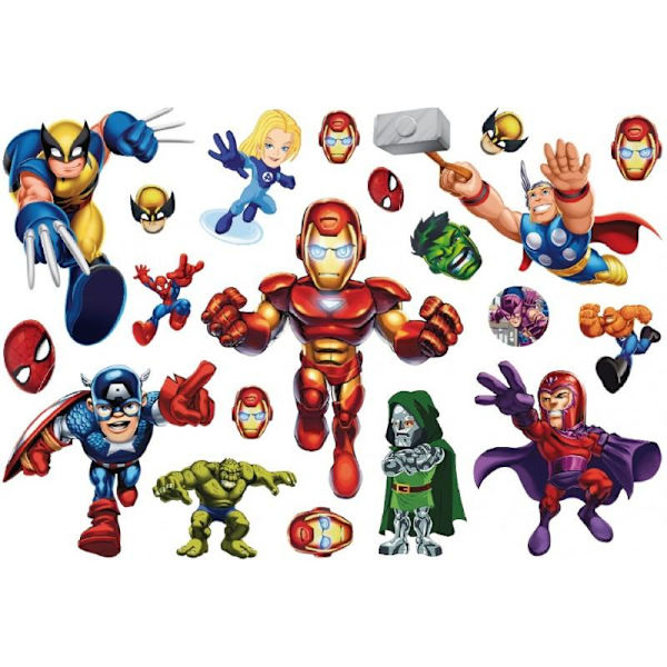 15-PACK Avengers Tatuering multifärg