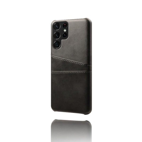 Samsung S23 Ultra støtdempende mobildekselkortholder Retro V2 Black