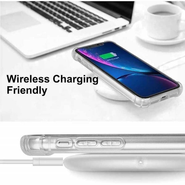 iPhone 11 iskuja vaimentava silikonikuori Shockr Transparent