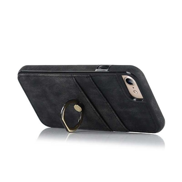 iPhone 7 / 8 / SE 2020 & 2022 mobilcover med kortholder Retro V4 Svart