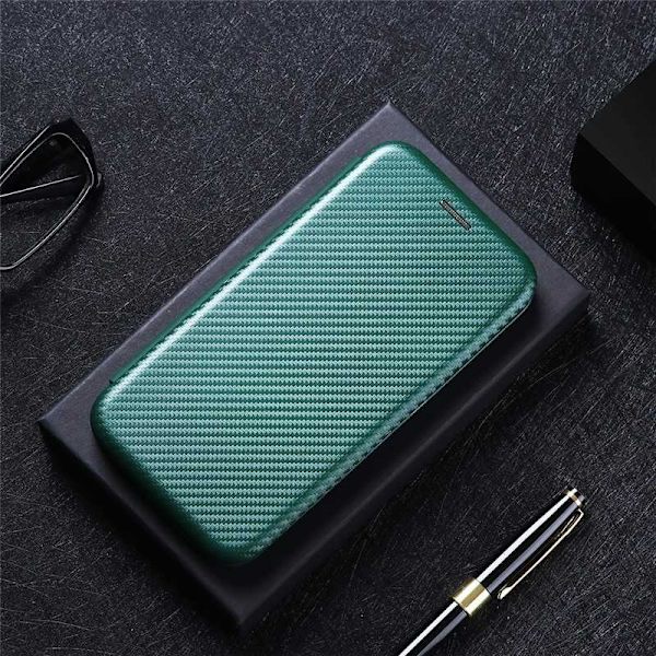 Samsung S21 Flip Case Kortrum CarbonDreams Grøn Green