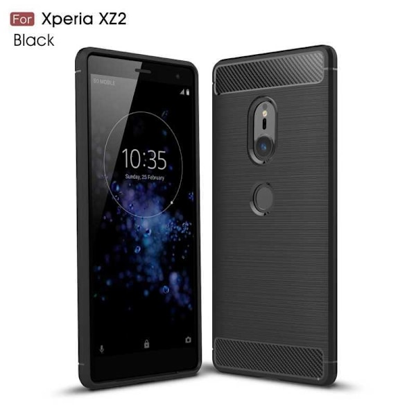 Xperia XZ2 iskunkestävä iskunvaimennin SlimCarbon Svart