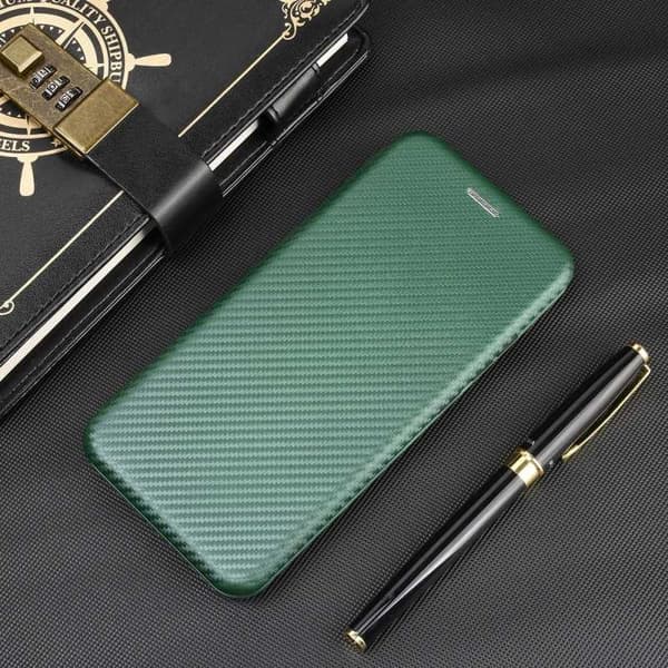 iPhone 11 Pro Flip Case -korttipaikka CarbonDreams Green Green