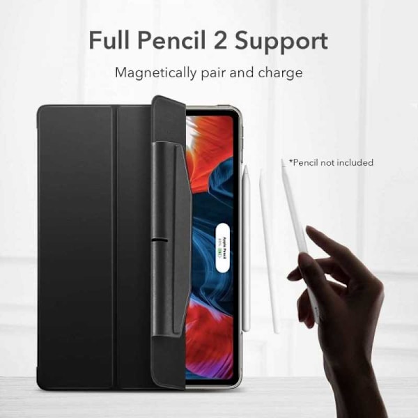 iPad Pro 12,9 "2021 Flip Case + karkaistu lasi ESR Ascend Trifold Black
