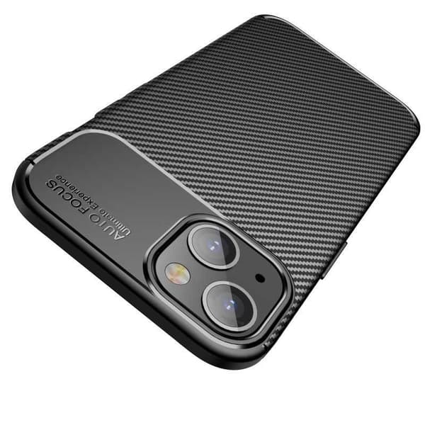 iPhone 14 Max Iskunkestävä ohut kansi FullCarbon V4 Black
