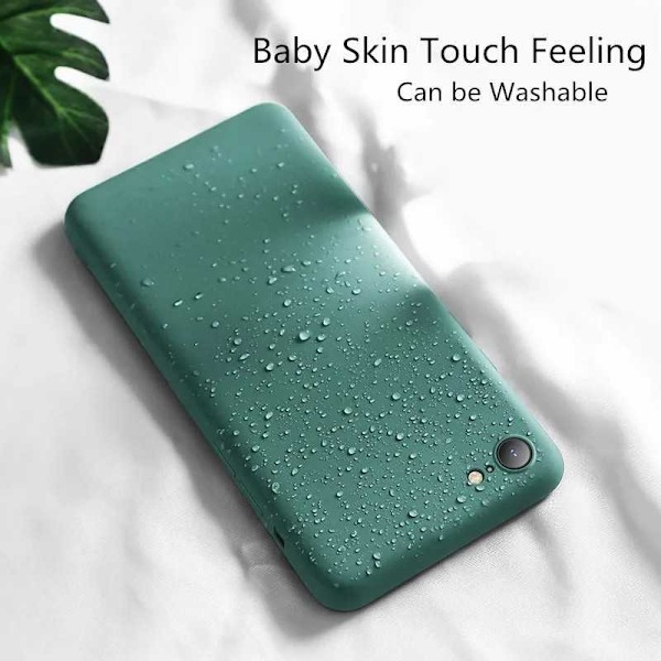 iPhone 7/8/SE2/SE3 Kuminen Matt Green Shell Liquid - vihreä