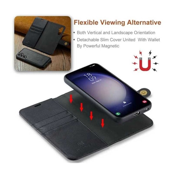 Mobiililompakko Magnetic DG Ming Samsung S23 Black