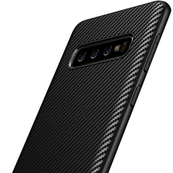 Samsung S10 støtbestandig eksklusivt deksel FullCarbon (SM-G973F Black