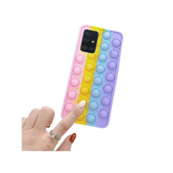 Samsung A51 4G/5G Skyddande Skal Fidget Toy Pop-It V2 multifärg