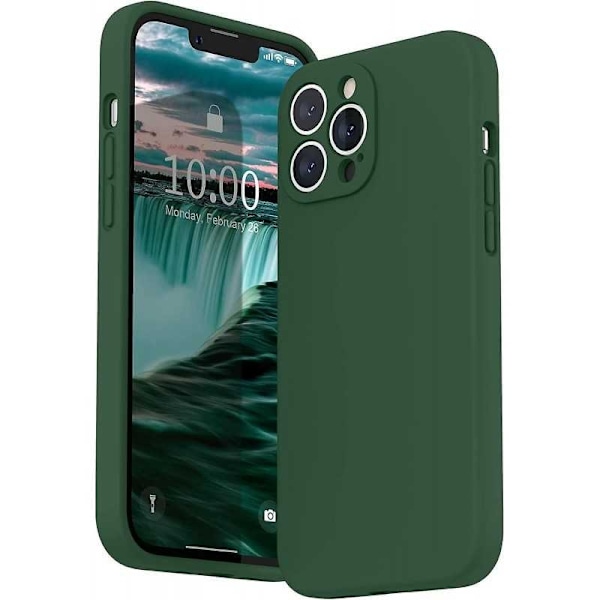 iPhone 13 Pro Kuminen Matt Green Shell Liquid - vihreä