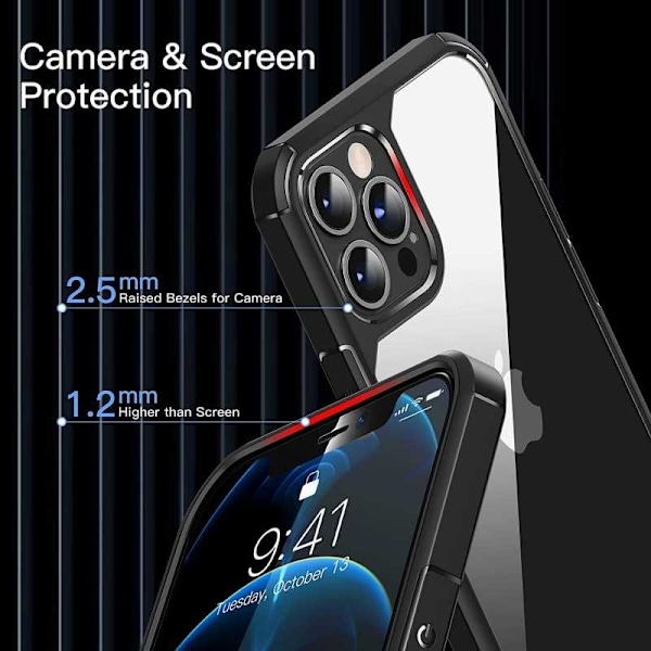 iPhone 12 Stöttåligt Skal Bulwark Transparent