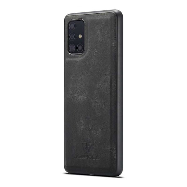 Samsung A51 5G stødsikkert cover med magnetisk kortholder JeeHood Black