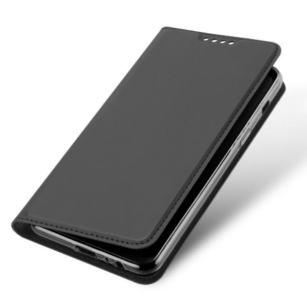 Samsung A7 2018 Eksklusiv Flip Case Smooth-kortspor Black