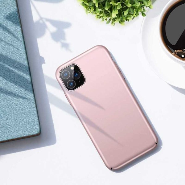 iPhone 11 Erittäin ohut kumipinnoitettu Cover Basic V2 Pink gold