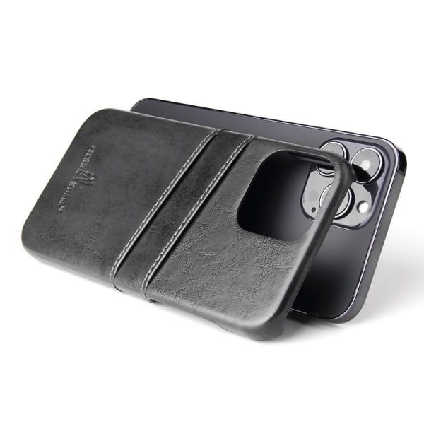 iPhone 14 Pro Max stødabsorberende kortholder retro Black