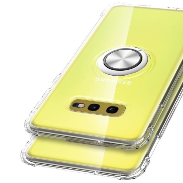Samsung S10e stødsikkert cover med ringholder frisk Transparent