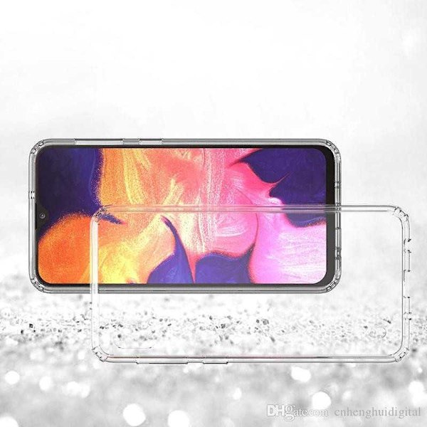 Samsung A10 iskuja vaimentava suojalasi takana Transparent