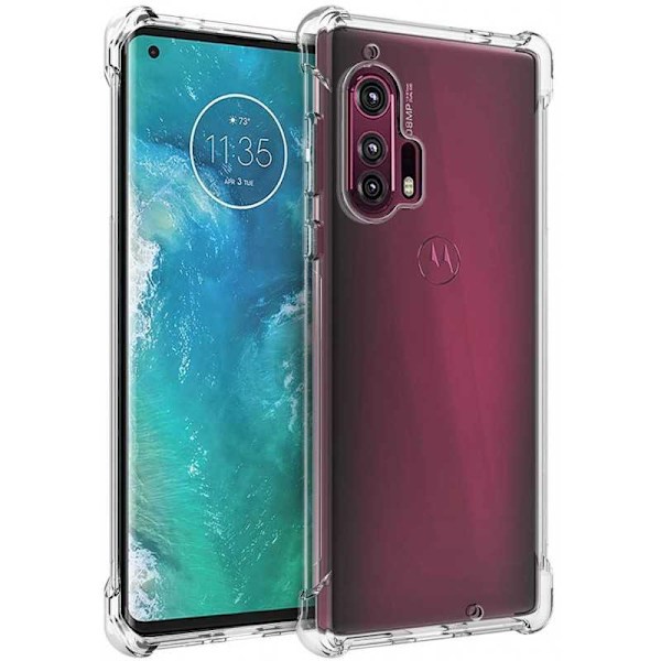 Motorola Edge Plus Iskunvaimennin Silicone Case Shockr Transparent