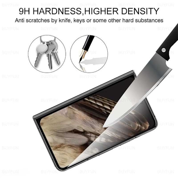 Google Pixel Fold Härdat Glas 0.26mm 2.5D 9H Fullframe Transparent