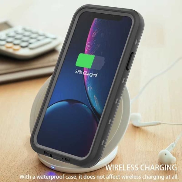 iPhone 12 Pro Max fuld dækning vandtæt premium cover - 2m Transparent
