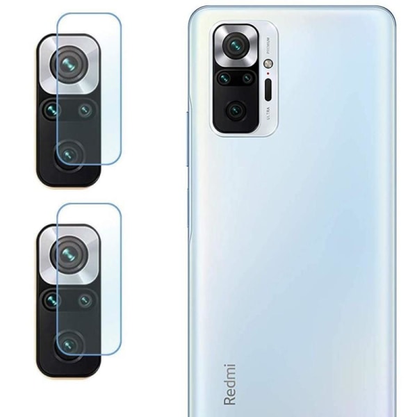 2-PACK Redmi Note 10 Pro 4G 5D Protection Linssin suojaus Kamera Transparent