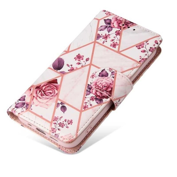 iPhone 13 Mini Trendy Pung-etui Sparkle 4-RUMMET Pink