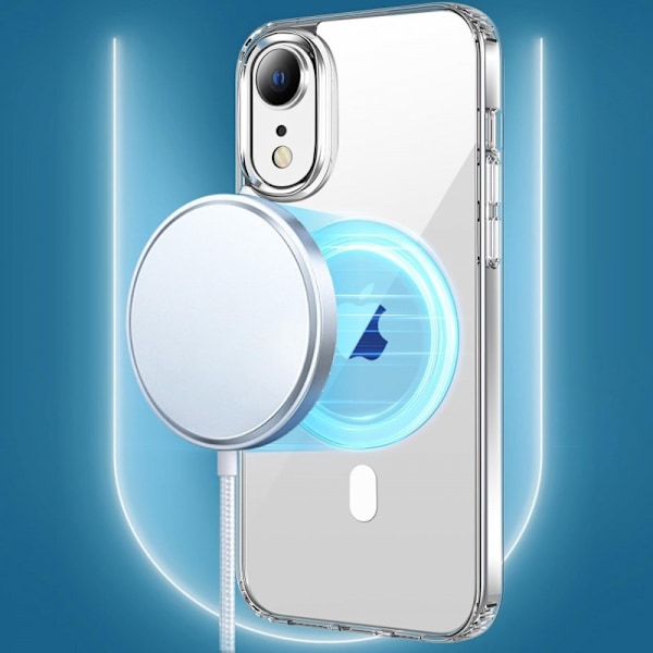 iPhone XR Transparent Stötdämpande Skal MagSafe-Kompatibelt Transparent