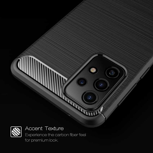Samsung A72 5G Shockproof Shell SlimCarbon Black
