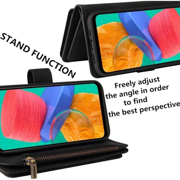 iPhone 12 / 12 Pro Multifunktionellt Plånboksfodral Zip 13-Fack