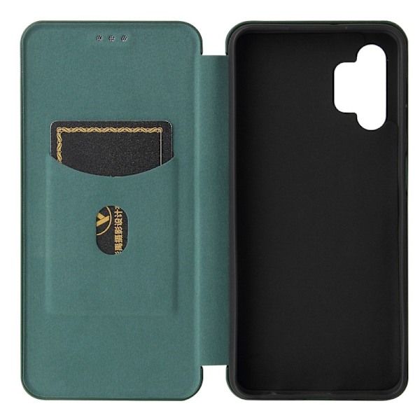 Samsung A32 5G Flip Case Kortrum CarbonDreams Grøn Green