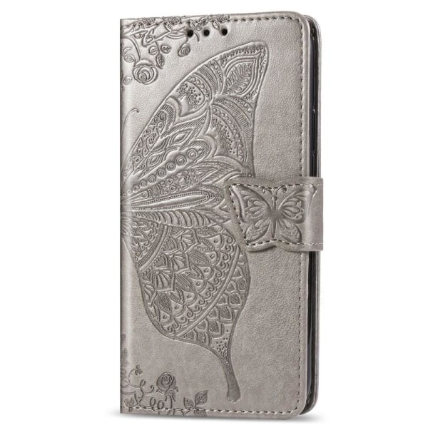Samsung S8 Wallet Case PU-nahkainen 4-POCKET Motif Butterfly Rosenguld