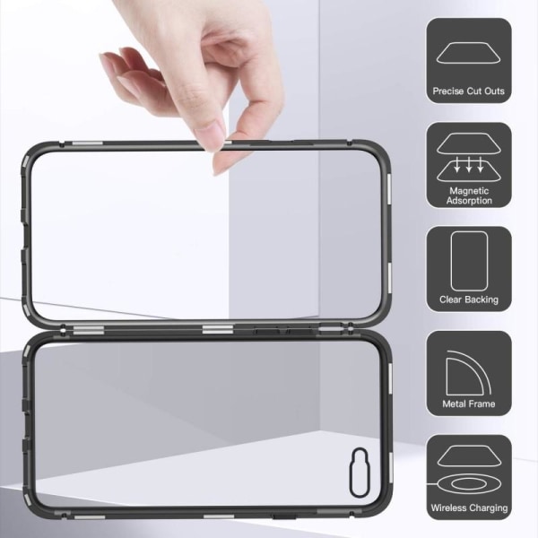 iPhone 8 Heltäckande Premium Skal Glassback V4 Transparent