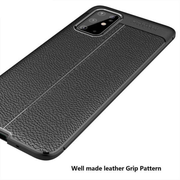 Samsung S20 Plus stød- og stødabsorberende cover Litchi Black