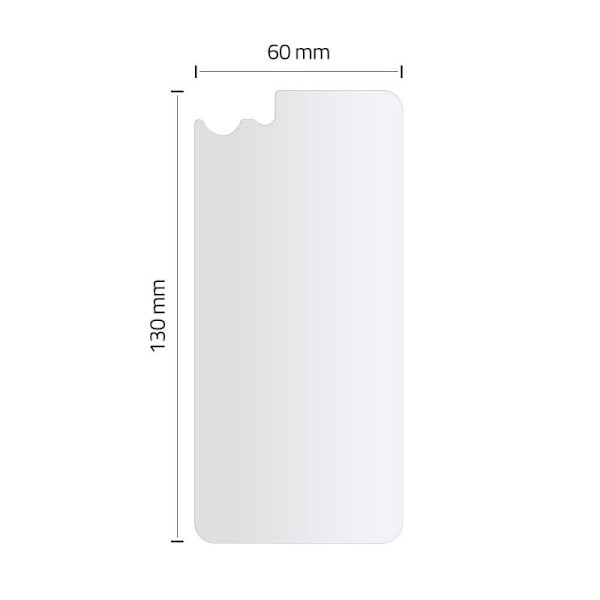iPhone 7/8/SE (2020) Hybridglas 7H Baksida Hofi Transparent