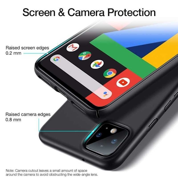 Google Pixel 4 XL Ultratunt Mattsvart Skal Basic V2 Svart