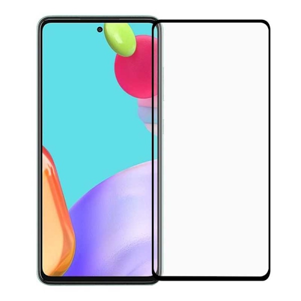 Samsung A72 5G FullFrame 0,26 mm 9H karkaistu lasi Transparent