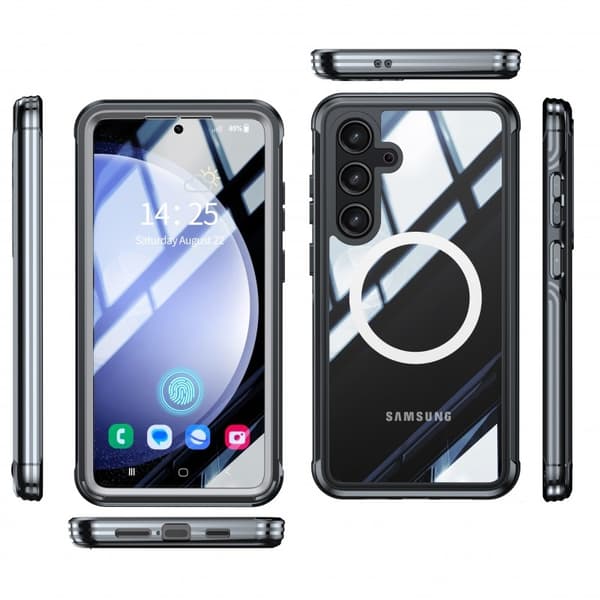 Samsung S24 Plus Heltäckande Magsafe Premium 3D Skal 3in1 ThreeSixty