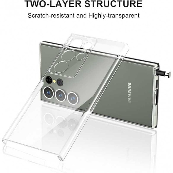 360° Heltäckande & Stötdämpande Skal för Samsung S23 Ultra Transparent