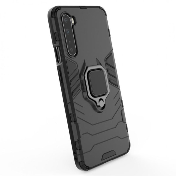 OnePlus Nord Iskunkestävä suojus sormustelineellä ThinArmor Black