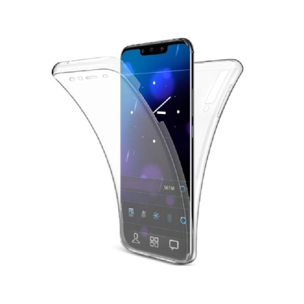 360° täysin peittävä silikonikotelo Samsung A7 2018 SM-A750FN/DS Transparent