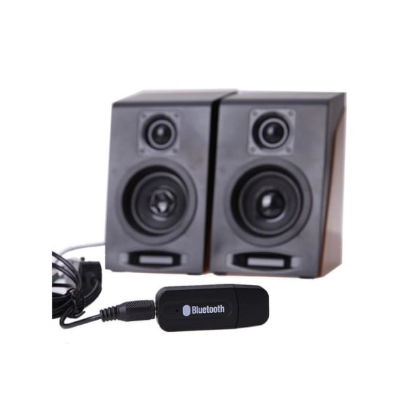 AUX Bluetooth-äänivastaanottimen stereosovitin langattomalle mus Black