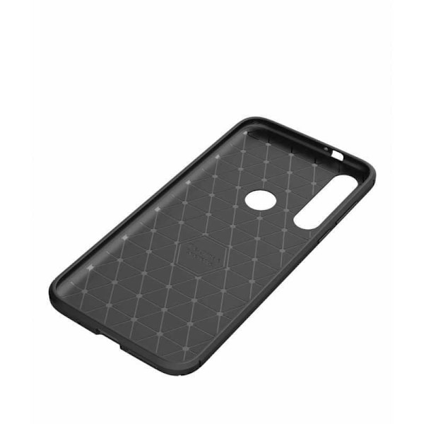 Motorola Moto G8 Plus Shockproof Slim Cover FullCarbon V4 Black