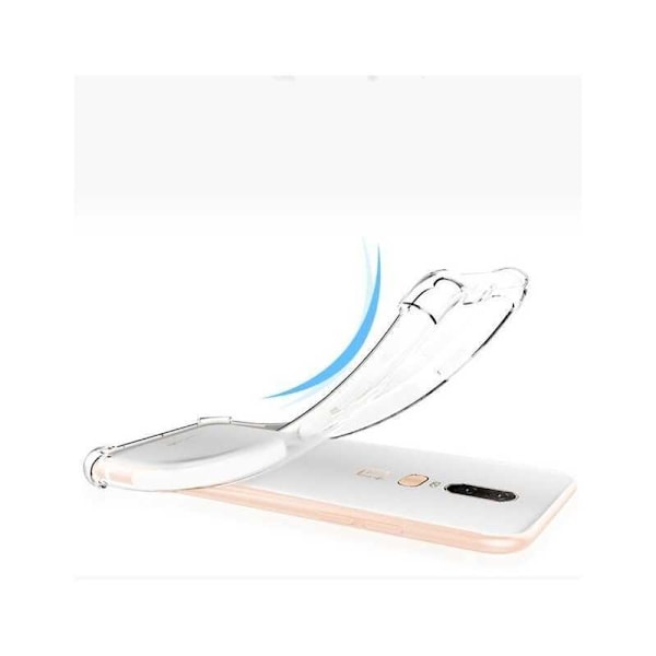 OnePlus 6T stødabsorberende silikoneskal Shockr Transparent