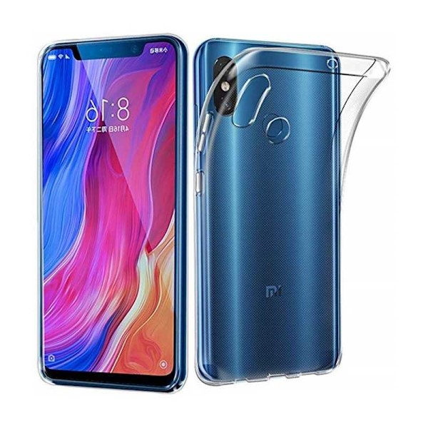 Xiaomi Mi Mix 3 Stöttåligt Genomskinligt Skal Simple Transparent