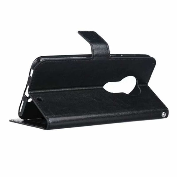 Motorola Moto G7 Plus Pung Etui PU Læder 4 RUMM Black