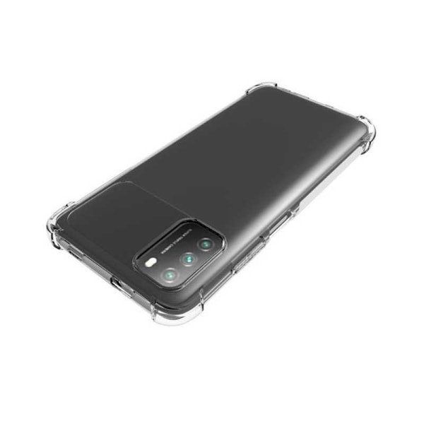 Xiaomi Poco M3 stødabsorberende silikone Shell Shockr Transparent