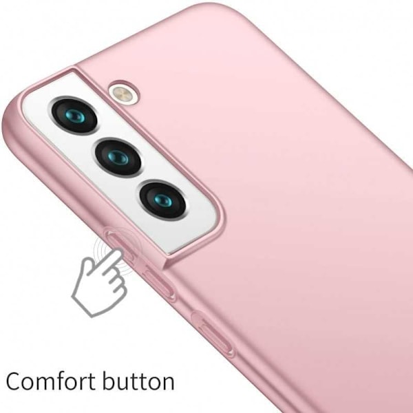 Samsung S23 ohut kumipinnoitettu Cover Basic V2 Pink gold