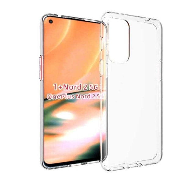 OnePlus Nord 2 5G stødabsorberende silikonetui Simple Transparent